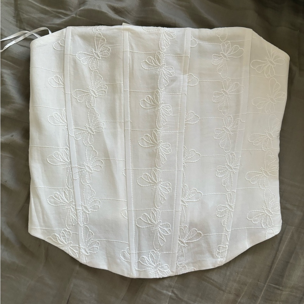 zara corset tube top